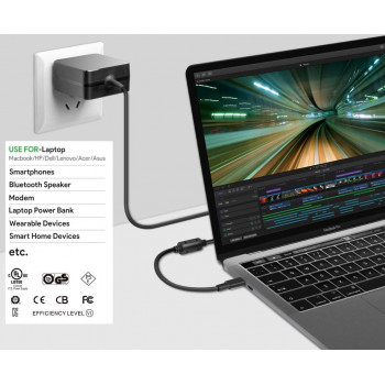 CoreParts MBXUSBC-AC0005 USB-C toiteadapter 45W PD must