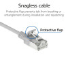 ACT Hall 0,25m LSZH S/FTP CAT6A õhuke paigalduskaabel snagless RJ45 pistikutega (DB7052)