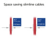 ACT punane 0,15 m LSZH S/FTP CAT6A õhuke paigalduskaabel snagless-ühendusega ja RJ45-pistikud (DB7530)