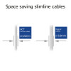 ACT Hall 1m LSZH S/FTP CAT6A Õhuke Paigalduskaabel Snagless RJ45 Pistikutega (DB7001)