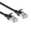 ACT Must 10m LSZH S/FTP CAT7 Õhuke Paigalduskaabel Snagless RJ45 Pistikutega (DF7910)