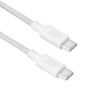 ACT USB 2.0 60W laadimis-/andmesidekaabel USB-C - USB-C, valge, 2 m (AC3081)