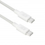 ACT USB 2.0 60W laadimis-/andmesidekaabel USB-C - USB-C, valge, 2 m (AC3081)