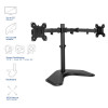 ACT AC8363 kahe monitori käepide lauaalusega kuni 32 inch ekraanile - klambri- ja läbiviigupaigaldus, VESA 75/100, 8 kg käe kohta, must