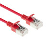 ACT punane 1,5m LSZH S/FTP CAT6A Slimline patch-kaabel Snagless RJ45 (DB7551)