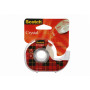 3M Scotch Crystal Clear teip koos käsitsi dosaatoriga, 19 mm x 15 m, läbipaistev, kerge ja hääletu, 1 rull 6-1915D