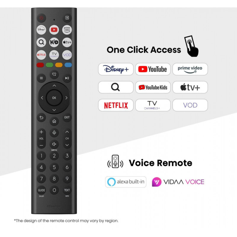 Hisense 98E7Q 98 inch 4K QLED nutiteleviisor (Dolby Vision IQ, HDR10+, VIDAA U, Dolby Atmos, 3x HDMI, 2x USB, Wi-Fi, Bluetooth, DVB-T2/C/S2)