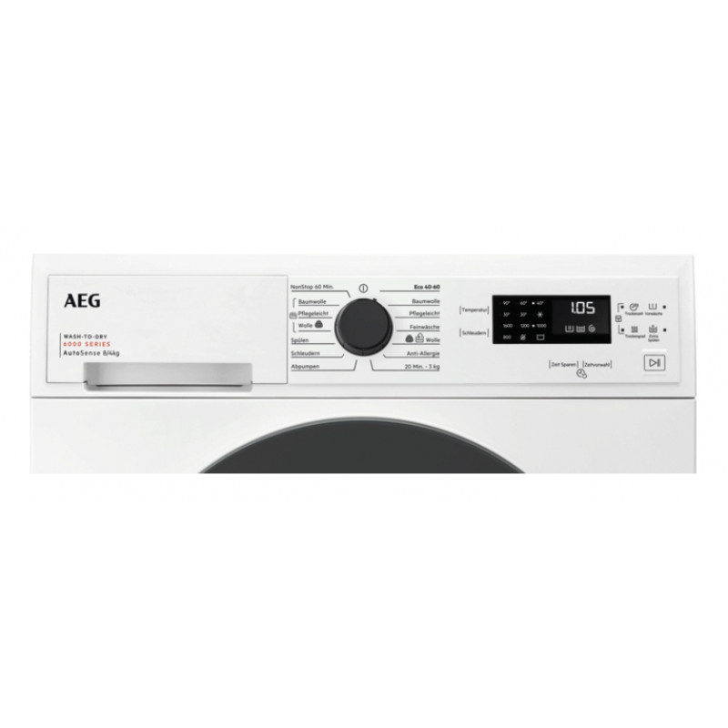 AEG LWK6A50680 Series 6000 pesumasin-kuivati 8 kg / 4 kg, 1600 pööret minutis, energiaklass D