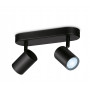 WiZ IMAGEO Spots laevalgusti Tunable White 2x5W must üksikpakend