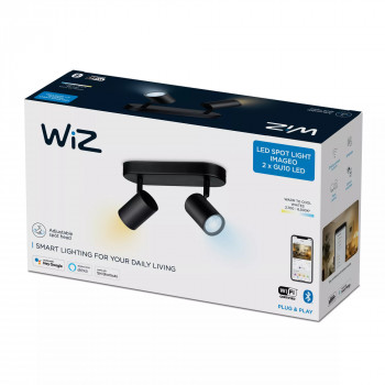 WiZ IMAGEO Spots laevalgusti Tunable White 2x5W must üksikpakend