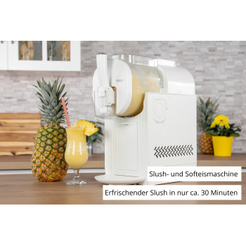 Unold 48965 Sofia 2-in-1 jääjoogi ja pehme jäätise valmistaja, 1,5L, 150W, 5 programmi, must