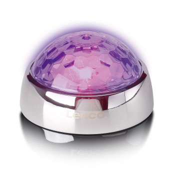 Lenco TTA-080SI plaadistabilisaator RGB diskovalgusega, 250 g, hõbedane