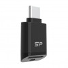 Silicon Power C200 USB-C 3.2 microSD kaardilugeja - Must