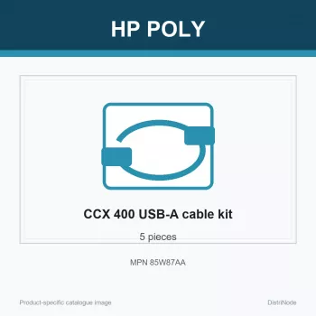 HP Poly CCX 400 USB-A to USB-A kaabel (5 tk), 190 mm, 210 mm, 55 mm, 300 g, Hiina