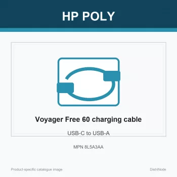 HP Poly Voyager Free 60 USB-C – USB-A laadimiskaabel