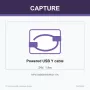 Capture kaabel Powered USB Y 24V, 1,8 m, 50 g, 189 mm, 138 mm, 37 mm, 184 g