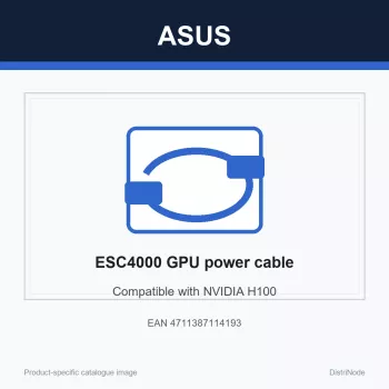 ASUS ESC4000 seeria toitekaabel, ühilduv NVIDIA H100-ga, ASUSi brändiga