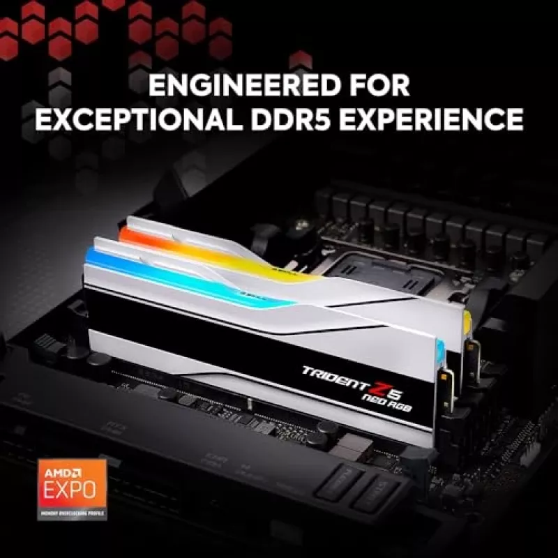 G.Skill Trident Z5 Neo EXPO RGB 64GB (2x32GB) DDR5 PC5-48000C30 6000MHz kahe kanaliga komplekt