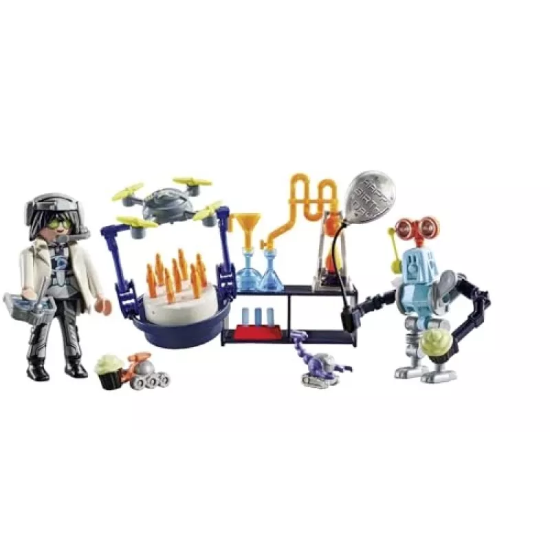 Playmobil 71450 My Life: Teadlased robotitega teemapidu laboris, sealhulgas transpordidroon ja robotid lõbusaks fantaasiarollimänguks
