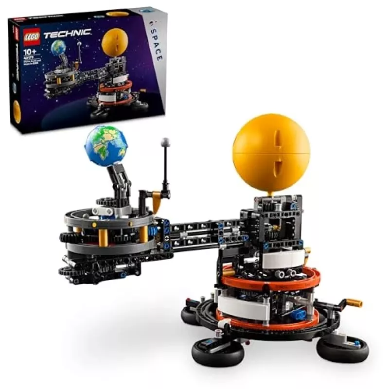 LEGO Technic Maa ja Kuu orbiidil kosmose mänguasjad lastele alates 10. eluaastast, päikesesüsteemi ehitusmänguasi planeetidega