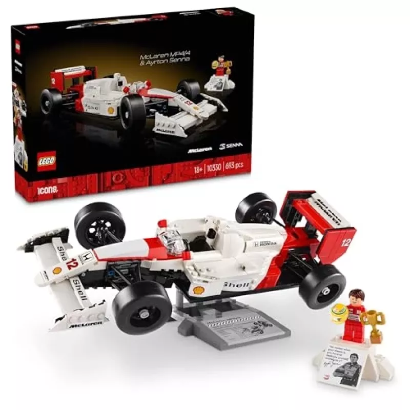 LEGO komplekt McLaren MP4/4 Ayrton Senna 10330 — LEGO ICONS mudelauto väljapanek