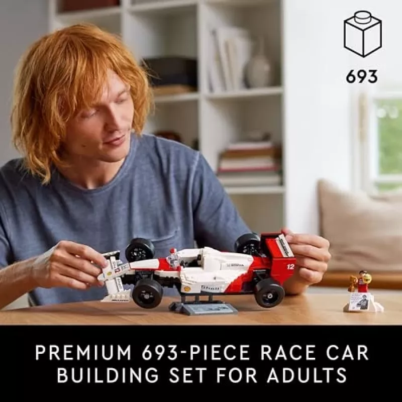 LEGO komplekt McLaren MP4/4 Ayrton Senna 10330 — LEGO ICONS mudelauto väljapanek