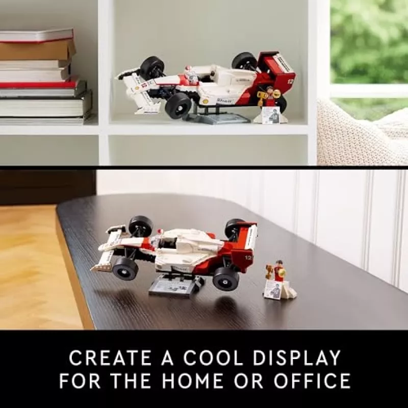 LEGO komplekt McLaren MP4/4 Ayrton Senna 10330 — LEGO ICONS mudelauto väljapanek