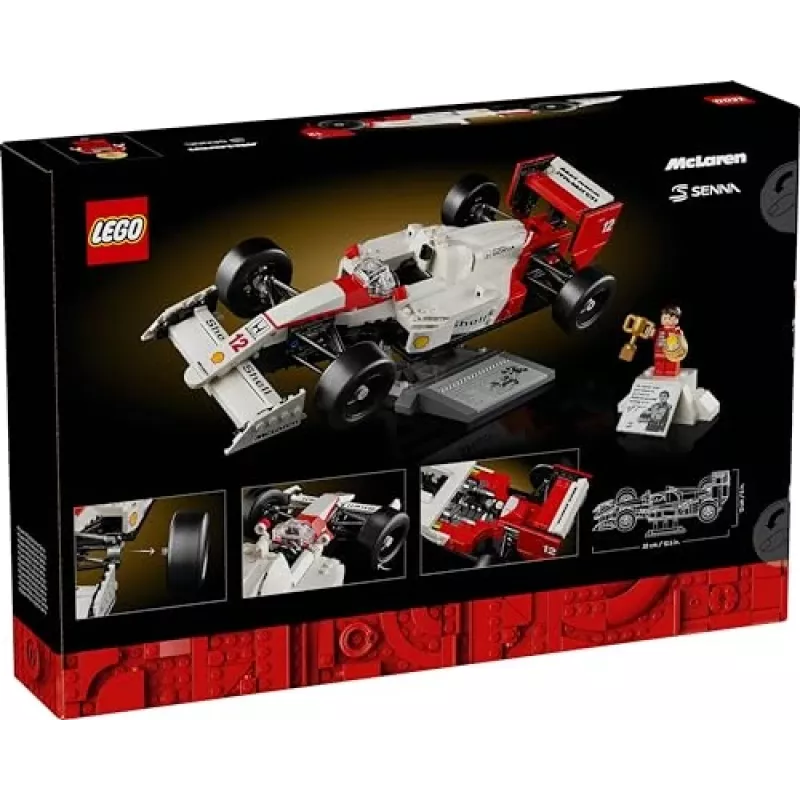 LEGO komplekt McLaren MP4/4 Ayrton Senna 10330 — LEGO ICONS mudelauto väljapanek