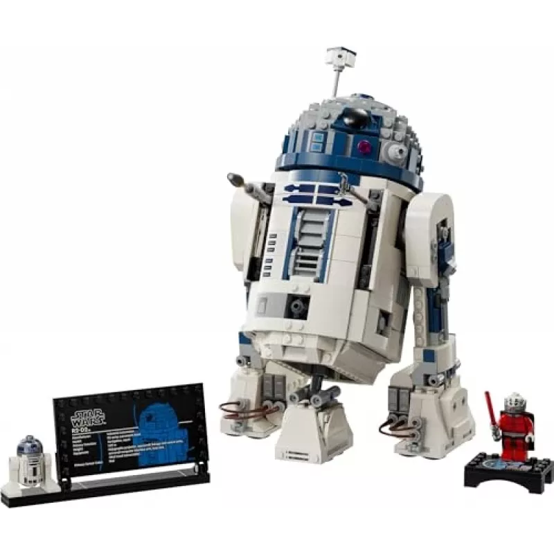 LEGO ehitatav droid R2‑D2 komplekt 75379 — 1050 osa, 10+ aastat, 160×110×240 mm, 0,24 kg