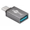 Wentronic Goobay USB-C™-adapter – USB 3.0 A-pesa, hall – ühenduseks USB-C™ ja USB-A seadmete vahel (56621)