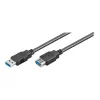 Wentronic Goobay USB 3.0 SuperSpeed pikenduskaabel, must, 3 m - USB 3.0-pistik (tüüp A) > USB 3.0-pesa (tüüp A) (93999)