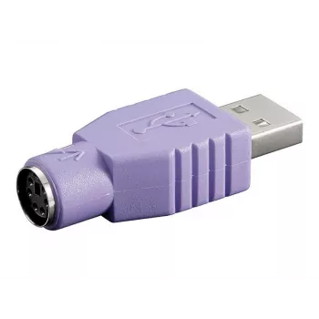 Microconnect USBA-M/PS2-F pistikuadapter Violetne