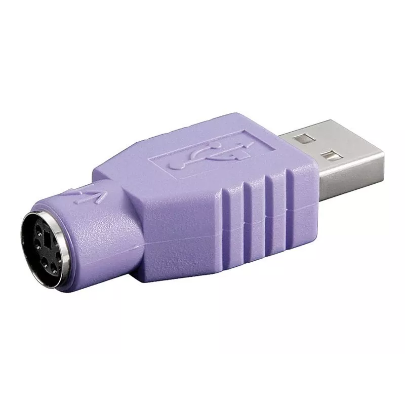 Microconnect USBA-M/PS2-F pistikuadapter Violetne