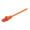 Wentronic Goobay - patch-kaabel - RJ-45 (M) kuni RJ-45 (M) - 1 m - UTP - CAT 6 - valatud, takerdumisvastane - oranž (95262)