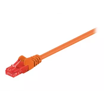 Wentronic Goobay - patch-kaabel - RJ-45 (M) kuni RJ-45 (M) - 1 m - UTP - CAT 6 - valatud, takerdumisvastane - oranž (95262)