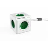 Allocacoc PowerCube Extended Type E pikendusjuhe 1,5 m 5 AC-pistikupesaga, siseruumides, roheline