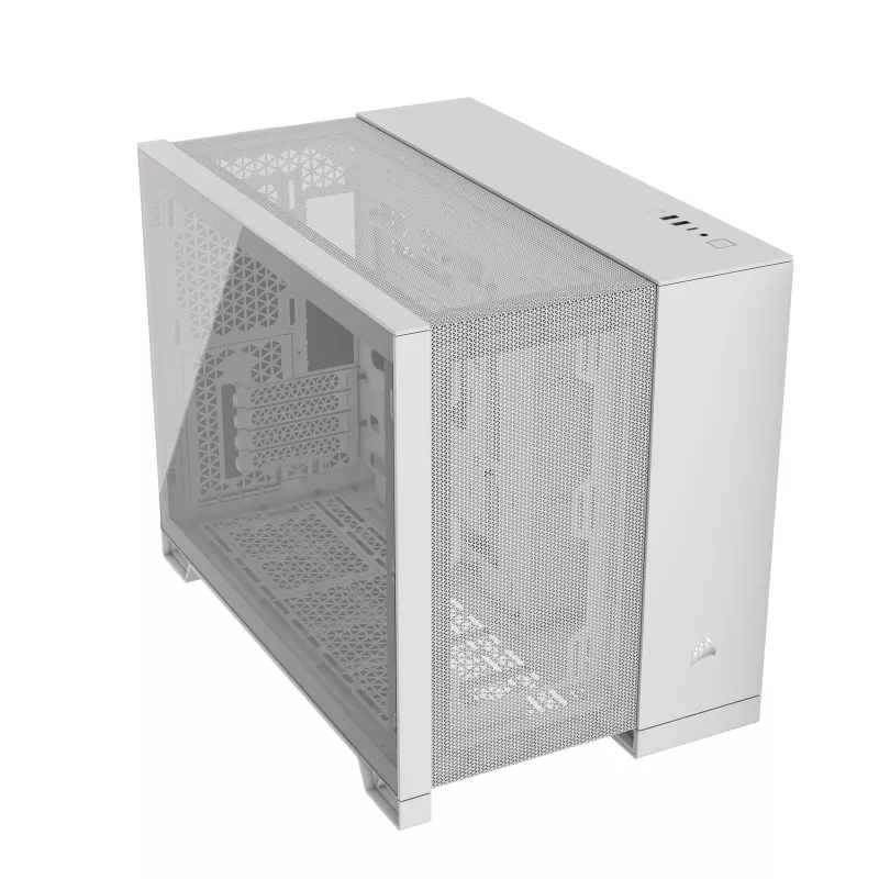 Corsair 2500D AIRFLOW Micro ATX kahekambriline arvutikorpus – valge CC-9011264-WW