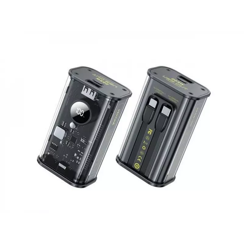 Akupank WK-WP-345_Must, 1000 mAh kiirlaadimine