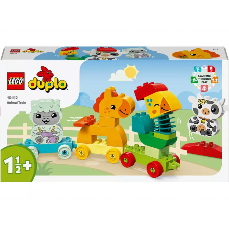 Ehitusmänguasi LEGO DUPLO Loomarong 10412 — 19 osa, alates 1,5+ aastat, 170×60×430 mm