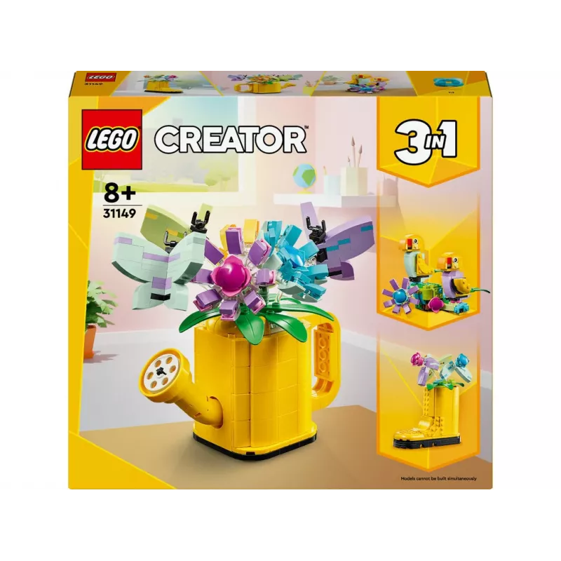 LEGO Creator Lilled kastekannus 31149 — ehitatav lillemudel, 420 osa, 120 × 150 × 130 mm