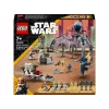 LEGO Star Wars kloonsõdurite ja lahingudroidide lahingukomplekti ehitusmänguasjad lastele kiirrattasõidukiga, 4 minifiguuri ja 5 figuuri, kingitused poistele