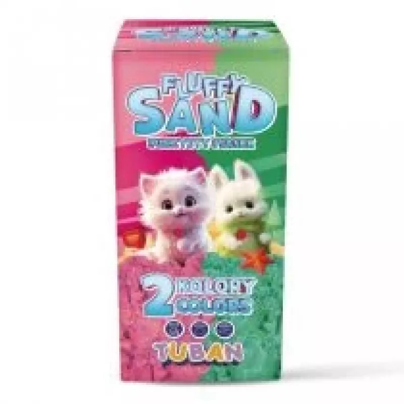 Set Fluffy Sand 2x70g Pink/roheline TUBAN