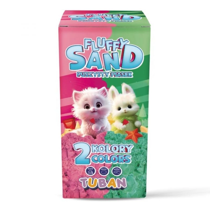 Set Fluffy Sand 2x70g Pink/roheline TUBAN