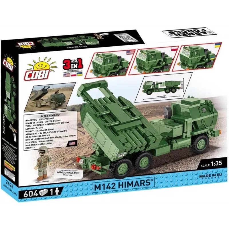 COBI 2626 Armed Forces M142 HIMARS 621 klotsi
