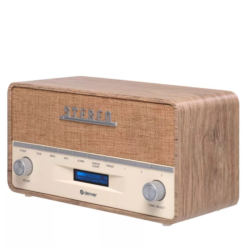 Kaasaskantav raadio Denver DAB-36LW digitaalne tuuner DAB+ 5W LCD