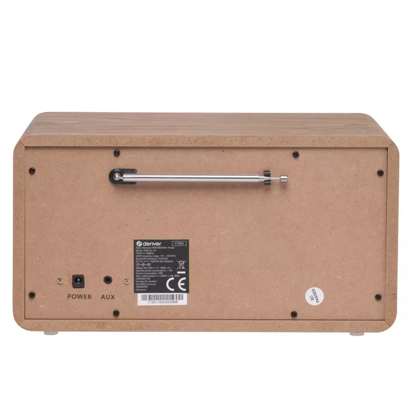 Kaasaskantav raadio Denver DAB-36LW digitaalne tuuner DAB+ 5W LCD