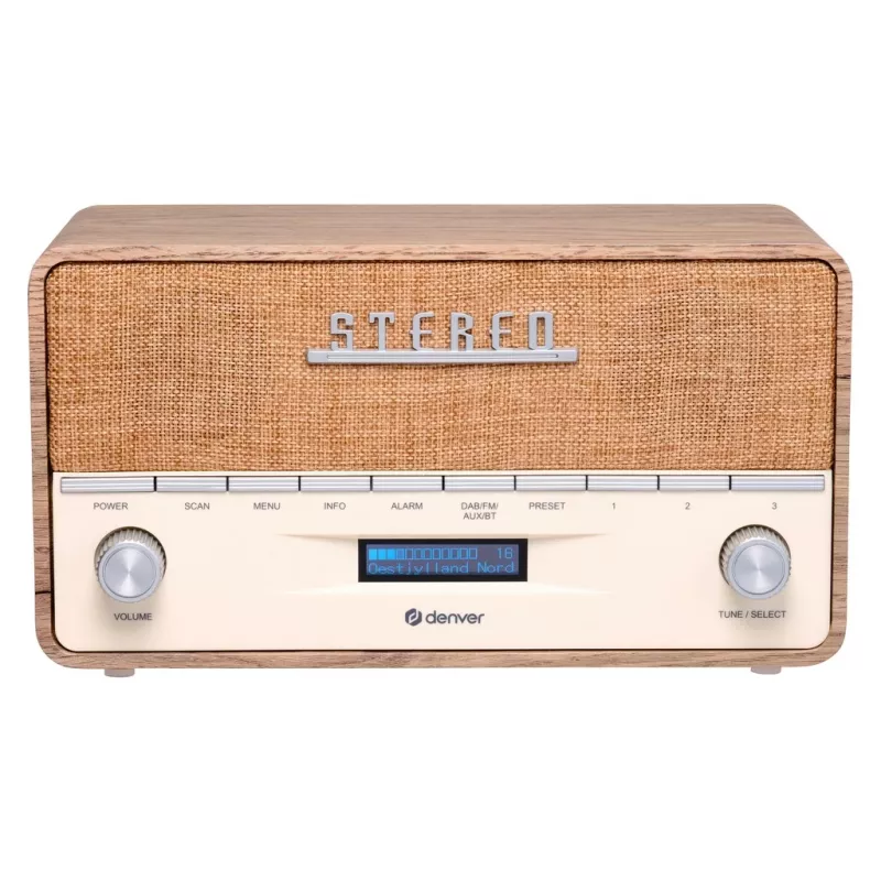 Kaasaskantav raadio Denver DAB-36LW digitaalne tuuner DAB+ 5W LCD