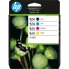 HP 924 CMYK originaalsete tindikassettide 4-pakk, must, tsüaan, magenta, kollane, 4 tk, 500 lehekülge, 400 lehekülge