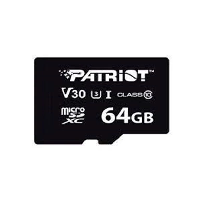 MicroSDXC-mälukaart PATRIOT VX Series 64 GB UHS-I U3 V30 Class 10 90/80 MB/s veekindel kirjutuskaitsega