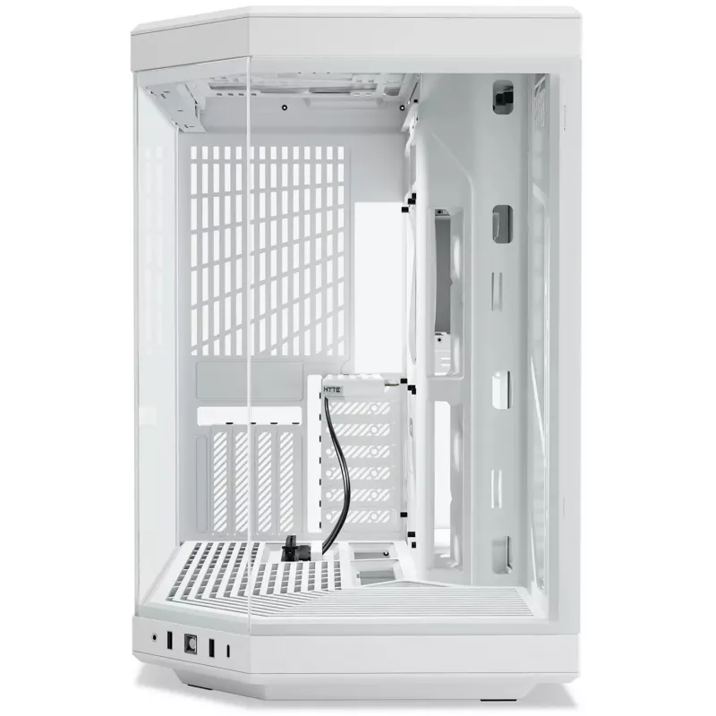 PC korpus HYTE Y70 Midi Tower valge – toetab EATX, GPU kuni 42,2 cm, CPU jahutaja kõrgus 18 cm